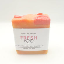 Load image into Gallery viewer, Handcrafted Tallow Soap - Fresh Roses | Romantic, Floral Scent
