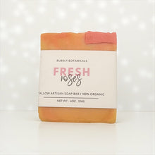 Load image into Gallery viewer, Handcrafted Tallow Soap - Fresh Roses | Romantic, Floral Scent
