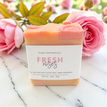 Load image into Gallery viewer, Handcrafted Tallow Soap - Fresh Roses | Romantic, Floral Scent
