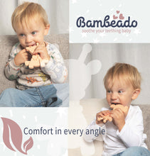 Load image into Gallery viewer, The Little Bamber - Pink - Natural Rubber &amp; Baltic Amber Teething Toy
