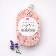 Load image into Gallery viewer, Goat Milk Soap Infused Sponge- Lavender Scented - Lasts up to 6 weeks
