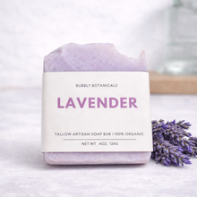 Load image into Gallery viewer, Handcrafted Tallow Soap - Lavender | Calming, Aromatherapy Scent

