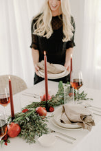Load image into Gallery viewer, Burgundy | Dipped Beeswax Taper Candles
