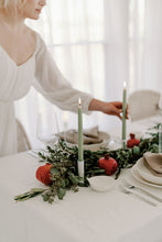 Load image into Gallery viewer, Eucalyptus | Dipped Beeswax Taper Candles
