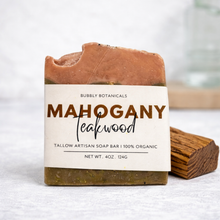 Load image into Gallery viewer, Handcrafted Tallow Soap - Mahogany Teakwood | Warm Woodsy Scent
