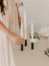 Load image into Gallery viewer, Natural White | Dipped Beeswax Taper Candles
