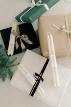 Load image into Gallery viewer, Natural White | Dipped Beeswax Taper Candles
