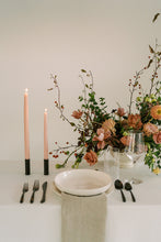 Load image into Gallery viewer, Pink Rose | Dipped Beeswax Taper Candles
