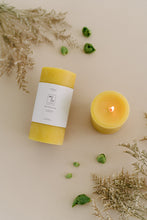 Load image into Gallery viewer, Natural Gold | Beeswax Pillar Candle
