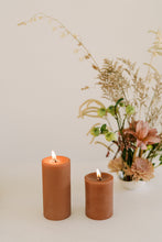 Load image into Gallery viewer, Terra Cotta | Beeswax Pillar Candle

