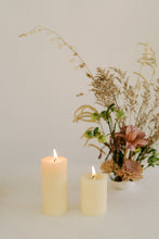 Load image into Gallery viewer, Natural White | Beeswax Pillar Candle
