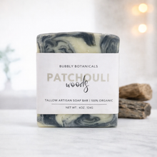 Load image into Gallery viewer, Handcrafted Tallow Soap - Patchouli Woods | Earthy, Grounding Scent
