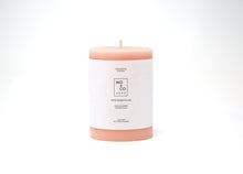 Load image into Gallery viewer, Pink Rose | Beeswax Pillar Candle
