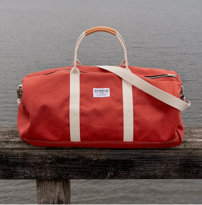 Nantucket Red Duffel Bag by Steele