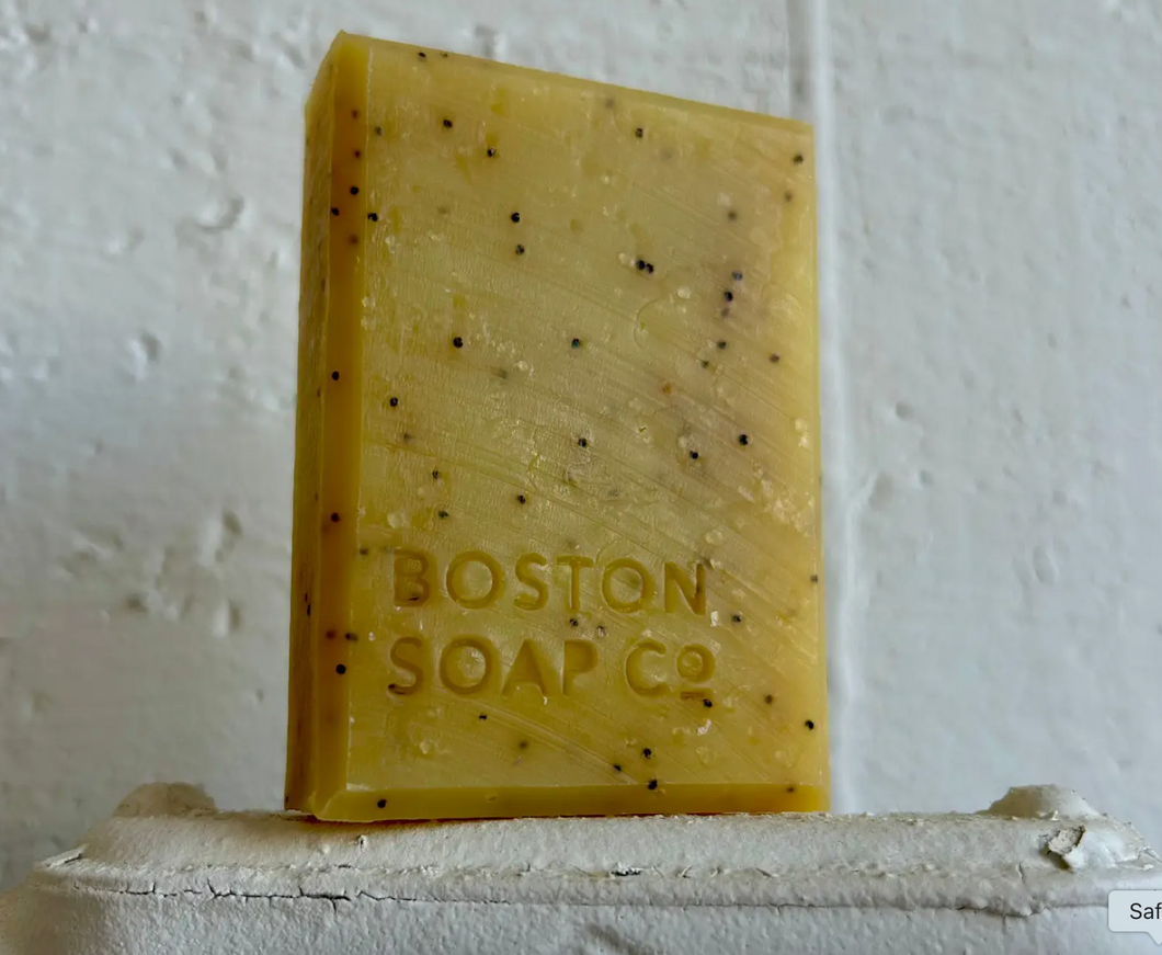 Boston Soap Company, Lemongrass Poppy Seed Exfoliating Bar