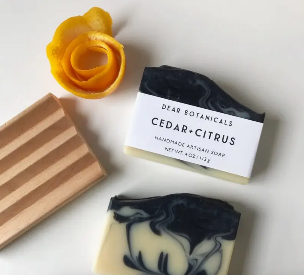 Cedar + Citrus Soap by Dear Botanicals