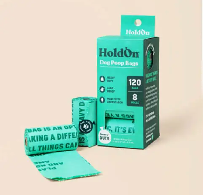 Compostable Dog Poop Bags (120 Bags/8 Rolls)