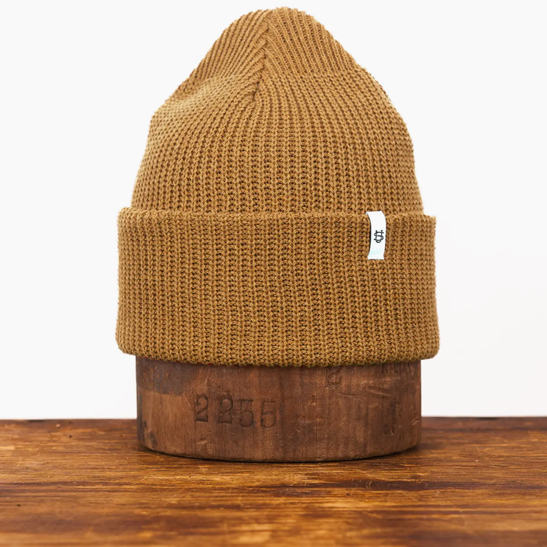 Dark Goldenrod Upcycled Cotton Watchcap by Upstate Stock