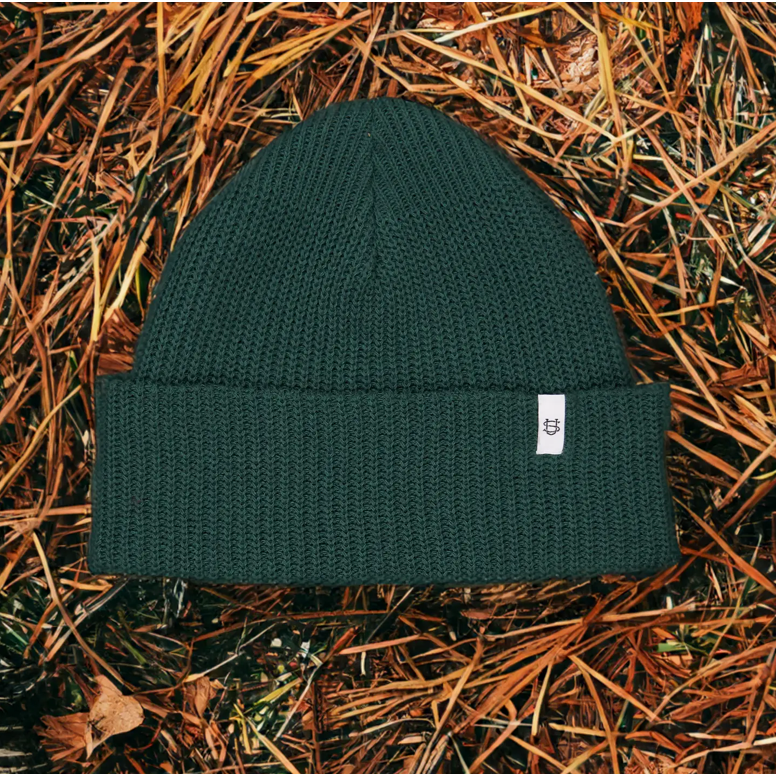 Adirondack Green Upcycled Cotton Watchcap by Upstate Stock