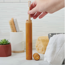 Load image into Gallery viewer, Bamboo Toothbrush Travel Case

