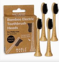 Load image into Gallery viewer, Bamboo Toothbrush Head Compatible with Philips One by Mable
