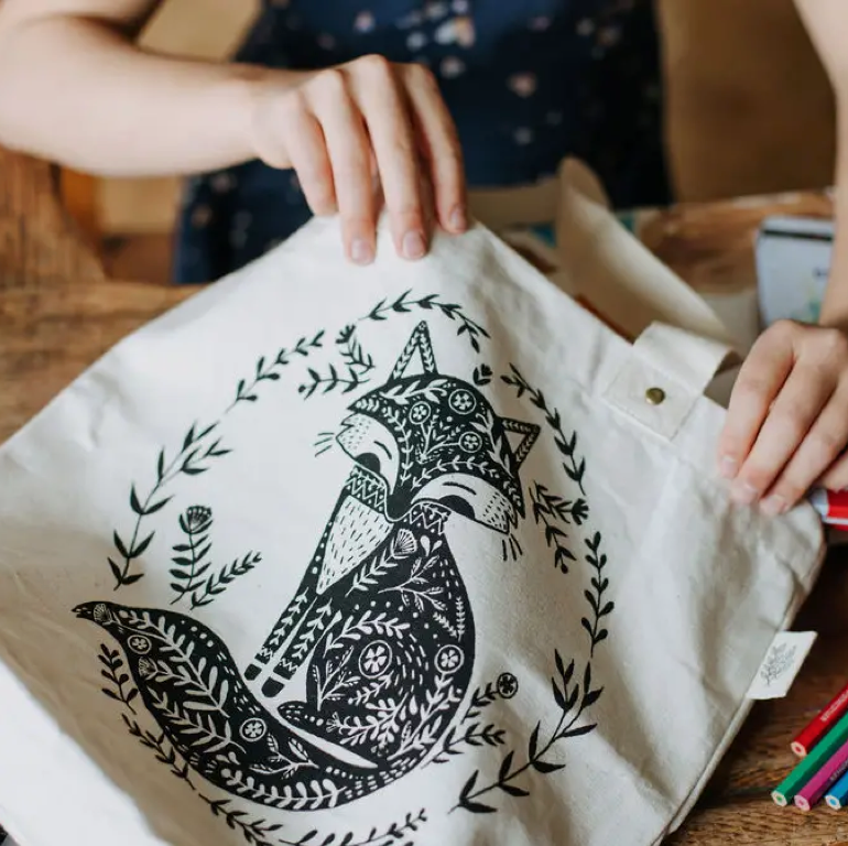 Kids Organic Cotton Tote Bags by Green Kitchen