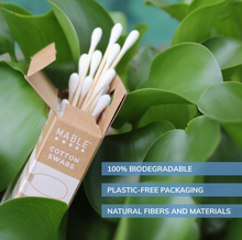 Load image into Gallery viewer, Bamboo Cotton Swabs - 100 Pack
