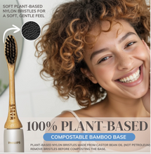 Load image into Gallery viewer, Bamboo Toothbrush Head Compatible with Philips One by Mable
