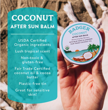 Load image into Gallery viewer, Coconut After Sun Balm, Soothing Sunburn Relief by Badger
