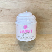 Load image into Gallery viewer, Artisan Tallow Body Butter – Sweet Grace Type | Rich Hydration &amp; Floral Scent
