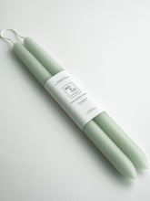 Load image into Gallery viewer, Eucalyptus | Dipped Beeswax Taper Candles
