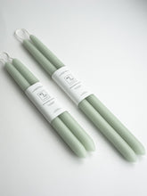 Load image into Gallery viewer, Eucalyptus | Dipped Beeswax Taper Candles

