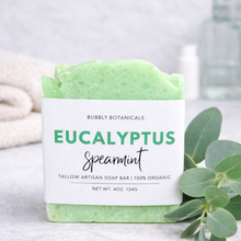 Load image into Gallery viewer, Handcrafted Tallow Soap - Eucalyptus Spearmint | Invigorating Scent
