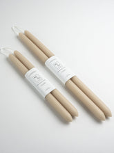 Load image into Gallery viewer, Clay | Dipped Beeswax Taper Candles
