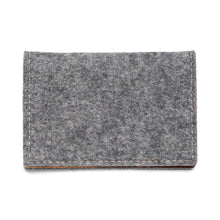 Load image into Gallery viewer, Felt and Leather Bifold Wallet
