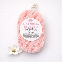Load image into Gallery viewer, Goat Milk Soap Infused Sponge- Magnolia Blossom Scented - Lasts up to 6 weeks
