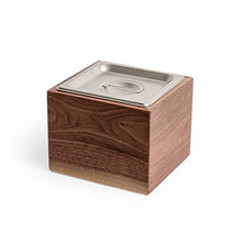 Load image into Gallery viewer, Countertop Compost Bin - Noaway© in Walnut Wood and Stainless Steel
