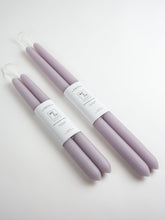 Load image into Gallery viewer, Lavender | Dipped Beeswax Taper Candles
