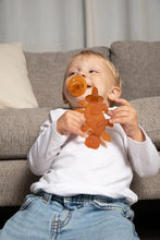 Load image into Gallery viewer, Dibly Amber - Baltic Amber &amp; Natural Rubber Dinosaur Teether with Toothbrush Tail
