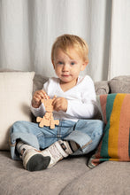 Load image into Gallery viewer, The Little Bamber - Pink - Natural Rubber &amp; Baltic Amber Teething Toy
