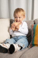 Load image into Gallery viewer, The Little Bamber - Pink - Natural Rubber &amp; Baltic Amber Teething Toy

