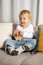 Load image into Gallery viewer, The Little Bamber - Pink - Natural Rubber &amp; Baltic Amber Teething Toy
