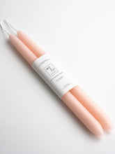 Load image into Gallery viewer, Pink Rose | Dipped Beeswax Taper Candles
