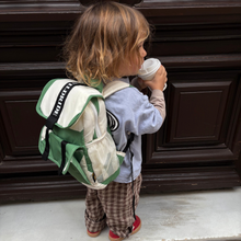 Load image into Gallery viewer, Recycled Kids Backpack Green Graphic
