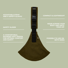 Load image into Gallery viewer, Toddler Carrier Army Green
