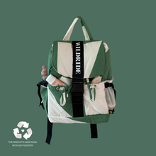 Load image into Gallery viewer, Recycled Adult Backpack Green Graphic
