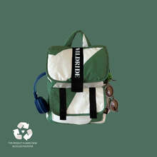 Load image into Gallery viewer, Recycled Kids Backpack Green Graphic
