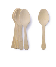 Load image into Gallery viewer, Single Use Bamboo Serving Spoon
