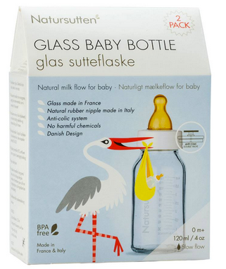 Glass Baby Bottle, 2 Pack