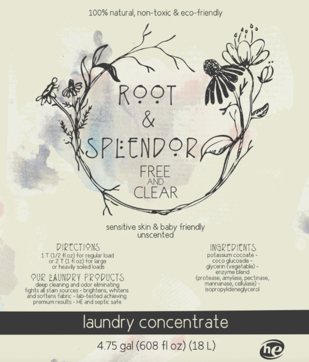 Bulk Laundry Concentrates by Root & Splendor (In Store Only)